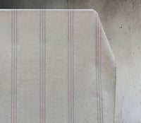 Telma Dusty Pink - Curtain fabric with Pink stripes
