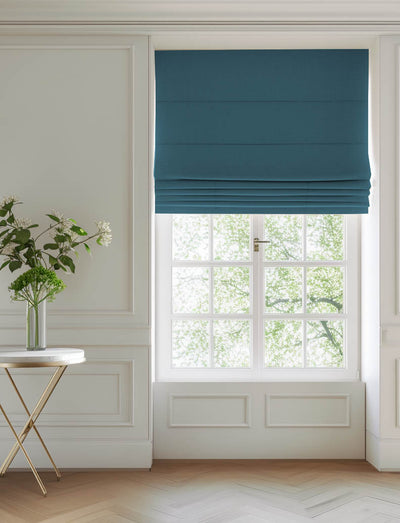 Danila Emerald - Heavy 100% Cotton Fabric for Curtains, Blinds and Upholstery