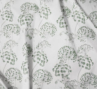 Erleen Moss - Curtain fabric with Green botanical print