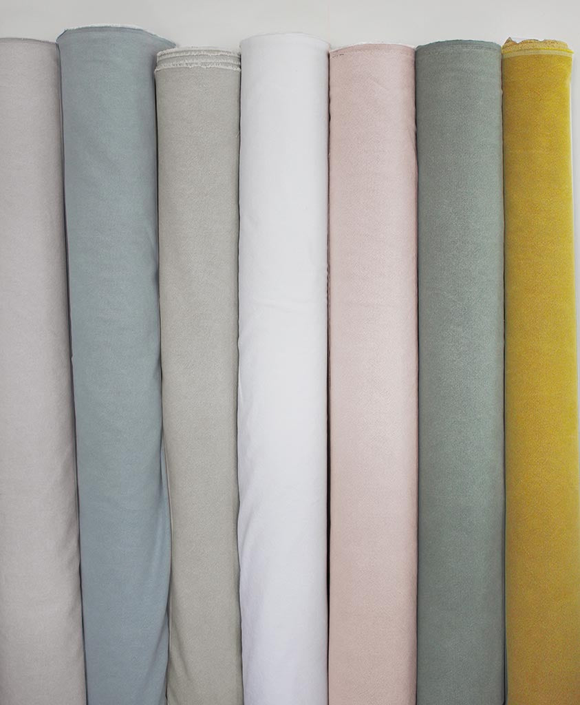 Mustard Yellow - Pre-washed linen upholstery fabric. Ideal for warm curtains and blinds.