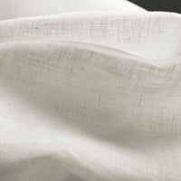 White Sheer Linen Fabric for Voile Linen Curtains - Close up photo
