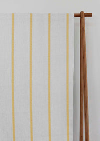 Rune Gold Amber - vertical yellow tone striped fabric.