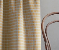 Egenia Gold Ochra - Natural curtain fabric, Orange Yellow abstract print