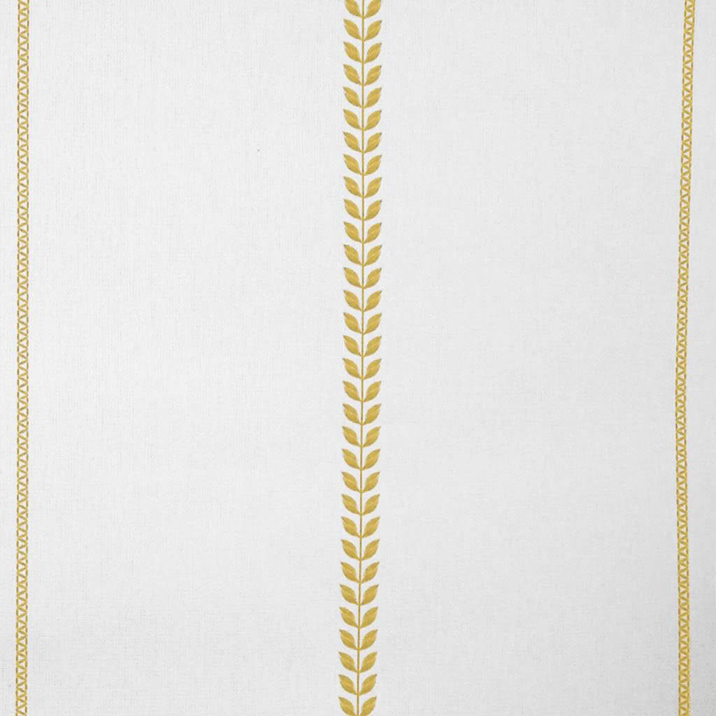 Berit Gold Rod - curtain fabric with Yellow striped print
