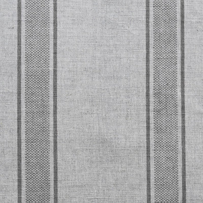 Bella Greige - Curtain fabric with Grey stripes