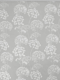 Erleen INV Greige Clay - Curtain fabric with Grey and botanical print
