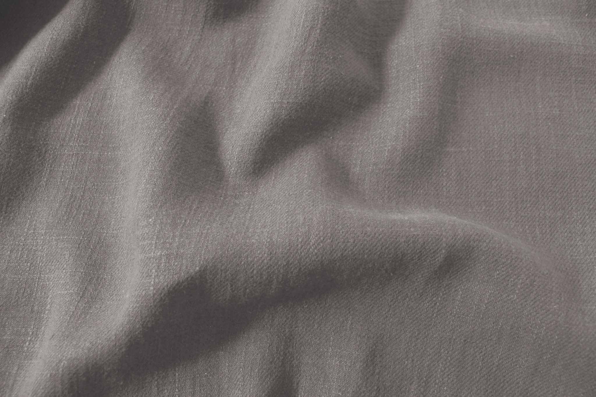 Greige Linen Cotton fabric. Very soft - close-up. Enni Greige by Ada & Ina