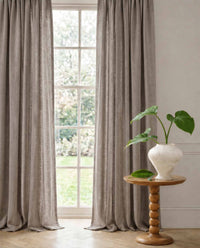 Greige Linen Curtains with cotton lining. Made of soft Linen Cotton. Enni Greige by Ada & Ina