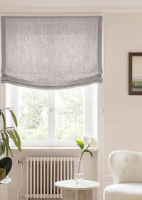 Greige Relaxed linen blind - pre-washed. Bianco Greige by Ada & Ina.