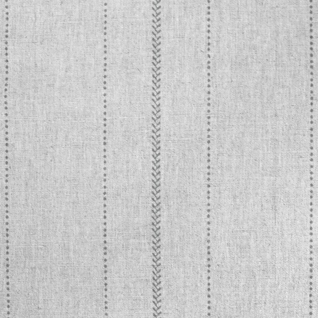 Inari Greige - Curtain fabric with Grey striped print