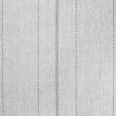 Inari Greige - Curtain fabric with Grey striped print