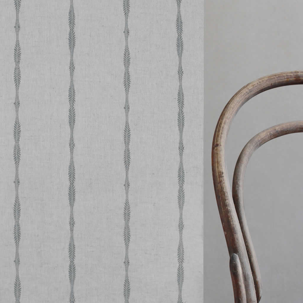 Irina Greige - Curtain fabric with Grey abstract print