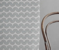 Ofira Greige - Curtain fabric with Grey abstract print