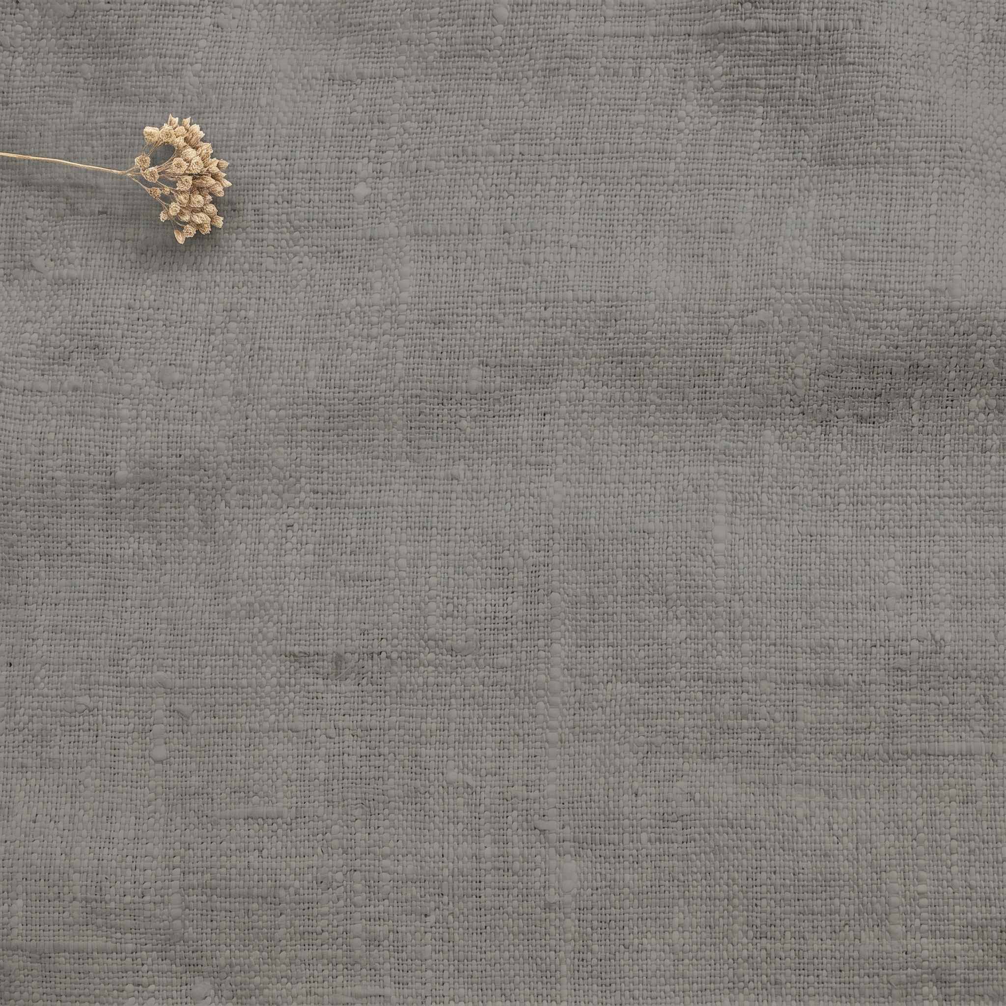 Grey Linen fabric - pre-washed 100% linen. Bianco Iron by Ada & Ina.