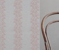 Hensley Dusty Pink - Curtain fabric with Pink abstract print