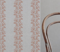 Hensley Pumpkin - Curtain fabric with Orange abstract print