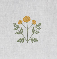 Pernille Honey - Curtain fabric with Yellow botanical print