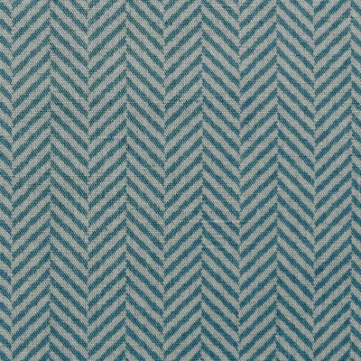 Hugo Blue Stone - Curtain fabric, abstract blue herringbone pattern