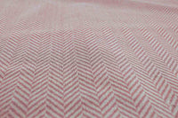Hugo Sweetpea - Curtain fabric, abstract Pink herringbone pattern