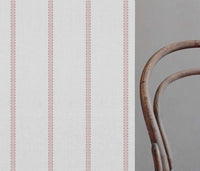 Imogen Dusty Pink - curtain fabric with Pink striped print
