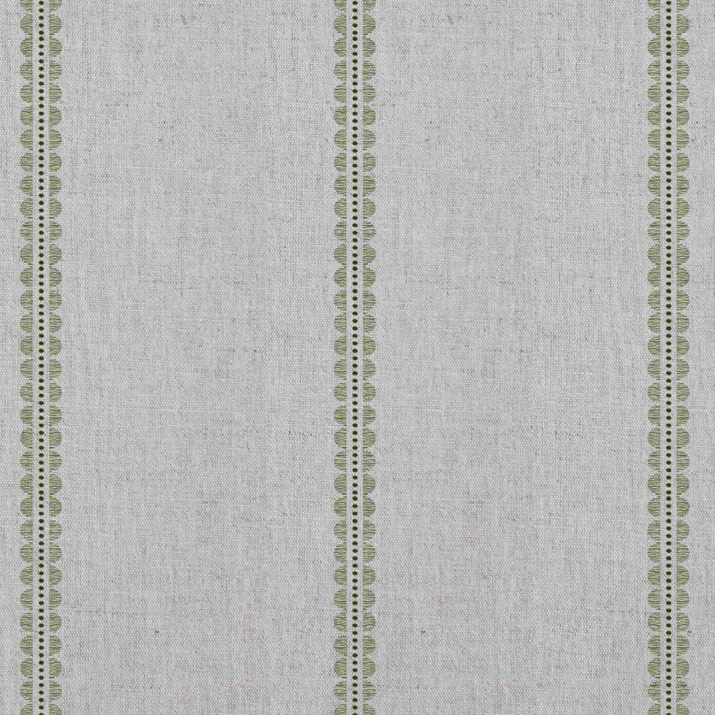 Imogen Khaki-NAT - curtain fabric with Green striped print