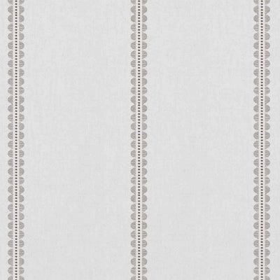 Imogen Nougat - curtain fabric with Brown striped print