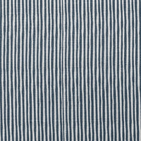 Maisa Ink - Linen curtain fabric, Dark Blue stripes