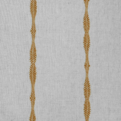 Irina Gold Ochra - Curtain fabric with Orange Yellow abstract print