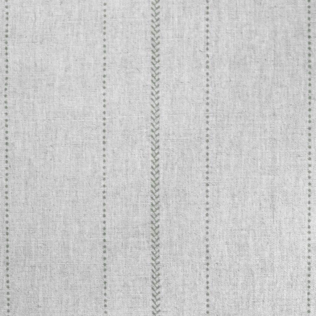 Inari Jade Mist - Curtain fabric with Dusty Green striped print