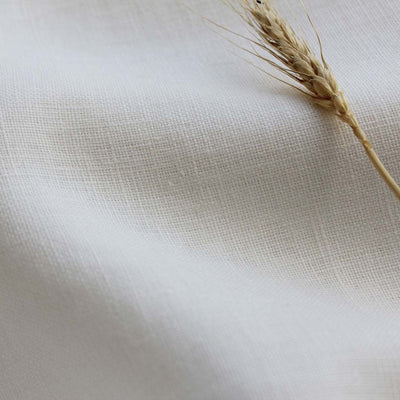 Judit Off White 290cm - White wide pre-washed linen fabric