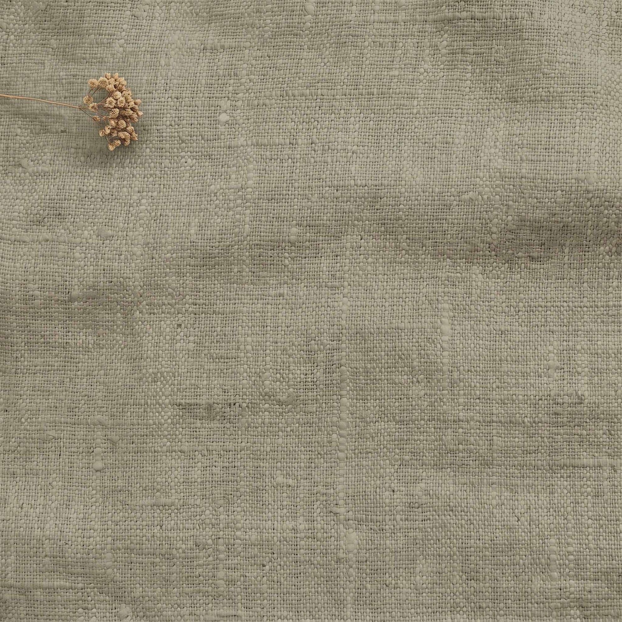 Khaki Green Linen fabric - pre-washed 100% linen. Bianco Khaki by Ada & Ina.