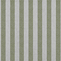 Evianne Khaki - Natural curtain fabric with Green Striped print