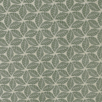 Saana Khaki - Curtain fabric, abstract Green geometric pattern