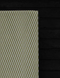 Lana Khaki - Fabric for curtains, Green Print