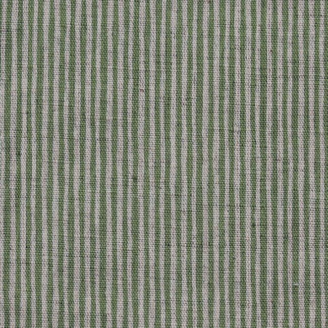Laila Leaf - Curtain fabric with Green stripes
