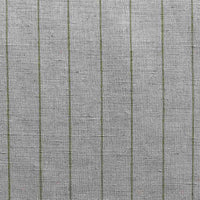 Solveig Leaf - Curtain fabric with Green stripes