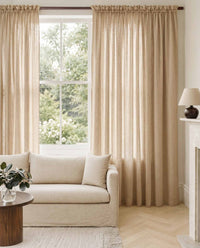 Light brown Linen Curtains. Mariana Bisque by Ada & Ina