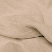Light brown Linen Fabric - close-up. Mariana Bisque by Ada & Ina