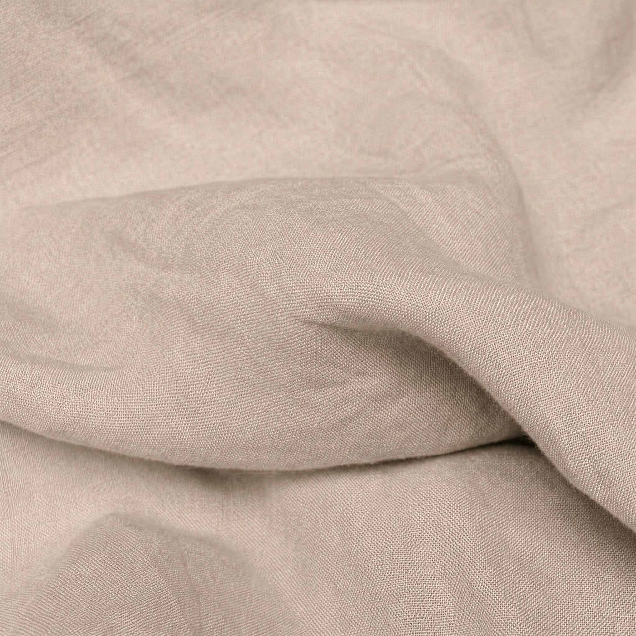Light brown Linen Fabric - close-up. Mariana Chiffon Breeze by Ada & Ina