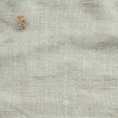Light Grey Linen fabric - pre-washed 100% linen. Bianco Pearl by Ada & Ina.