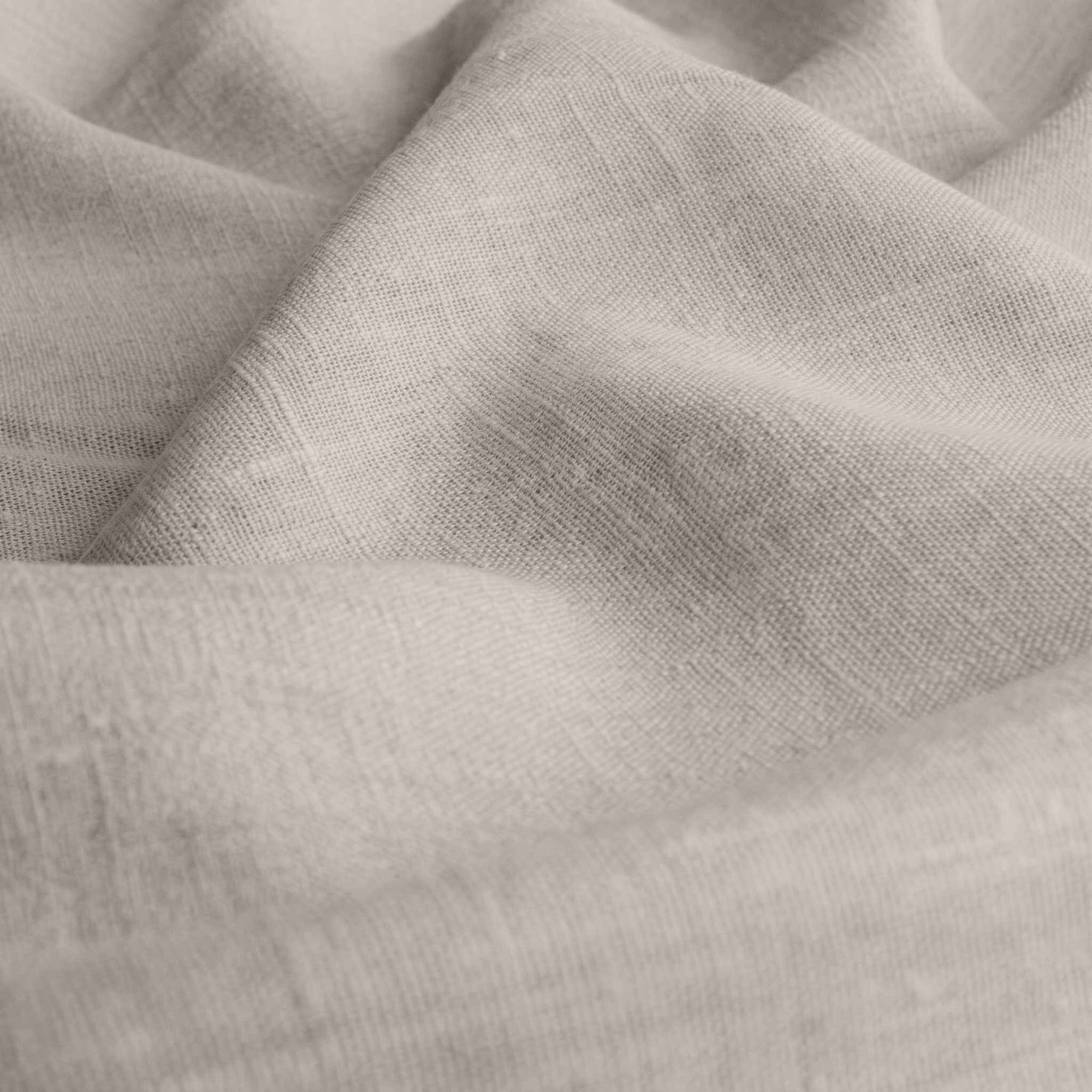 Light Grey Linen fabric - pre-washed 100% linen curtain fabric. Bianco Clay by Ada & Ina.