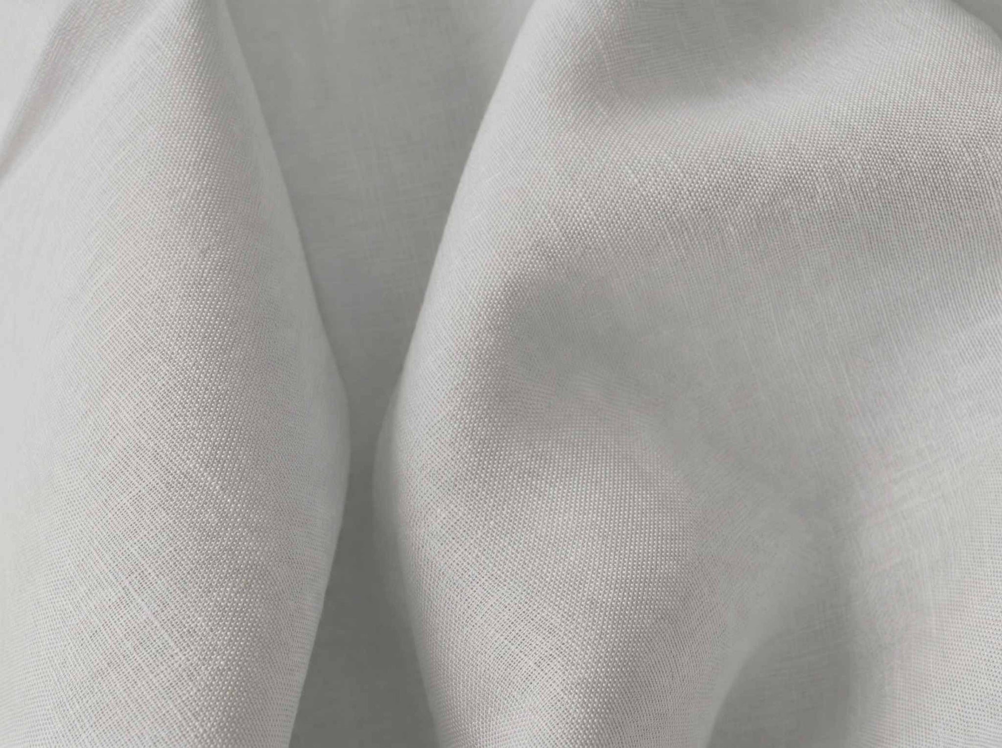 Light Grey Pure linen fabric - close-up. Linara Dove by Ada & Ina