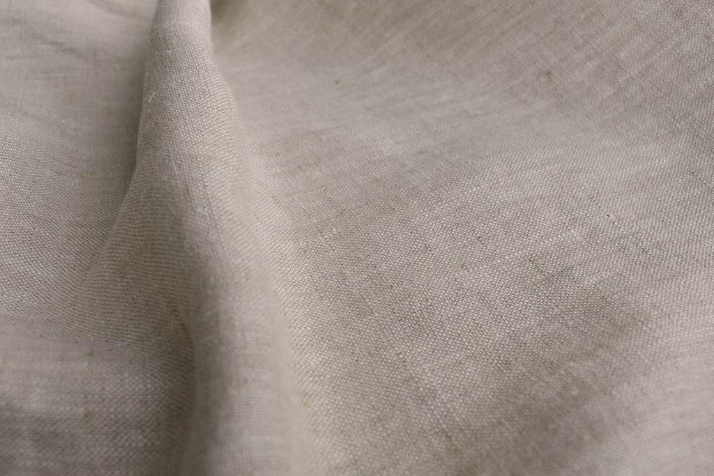 Linen Curtain Fabric - 100% Linen in Oatmeal Colour