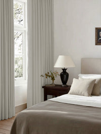 Made to Measure Bedroom Curtains with Blackout Lining. Fully Bespoke. Also Thermal or Cotton Lined.