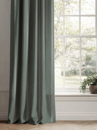 Rana Sage - Light Green curtains with hand drawn stripes