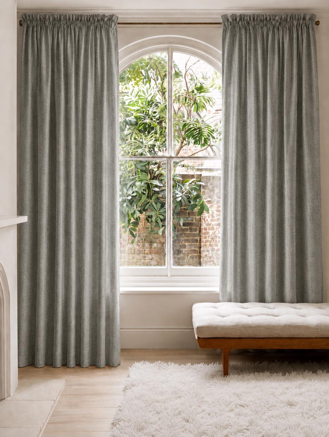 Made to Measure Curtains for Living Room - Grey colour