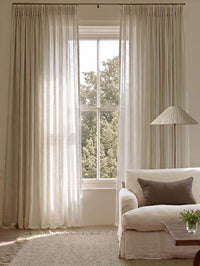 Oatmeal Natural Made to Measure Curtains - Pure Linen Fabric