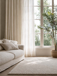 Mette Offwhite - Sheer White Made to Measure Curtains in Linen