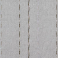 Brown Patterned Linen Curtain Fabric - Inari Sand - Natural base fabric.