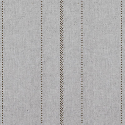 Brown Patterned Linen Curtain Fabric - Inari Sand - Natural base fabric.